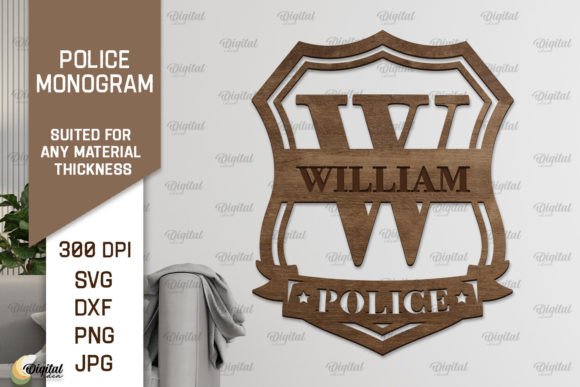 Download Letter W SVG. Police Monogram Laser Cut - Monogram laser cut Collection