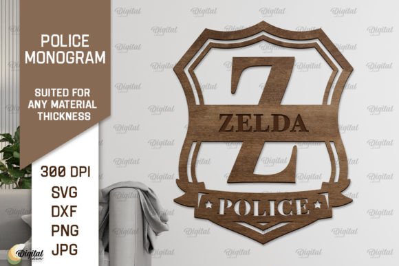 Download Letter Z SVG. Police Monogram Laser Cut - Monogram laser cut Collection