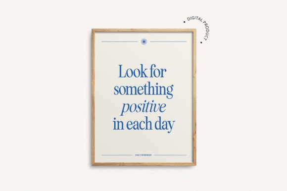 Download Something Positive Affirmation Wall Art - Premium Resources