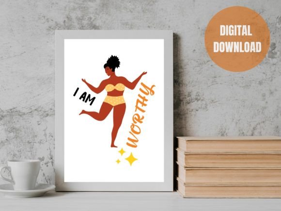 Download Body Positive Affirmation Wall Art - Premium Resources