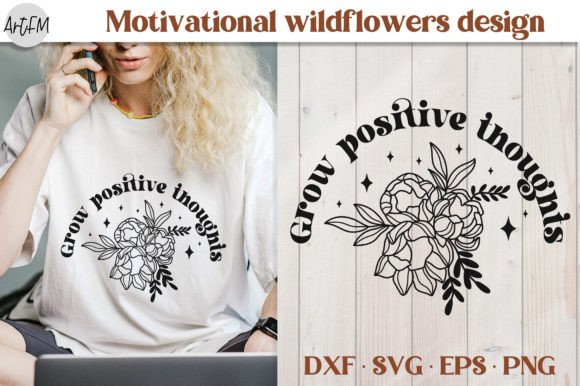 Download Positive Affirmation Peony Flowers SVG - Positive affirmation Collection