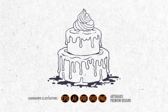 Download Cute Birthday Cake Silhouette Svg - Birthday cake silhouette svg Collection