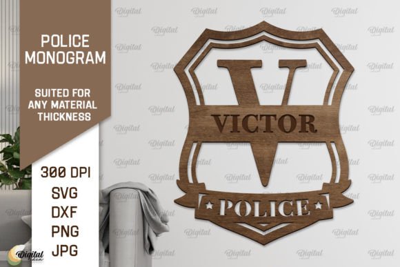 Download Letter V SVG. Police Monogram Laser Cut - Monogram laser cut Collection